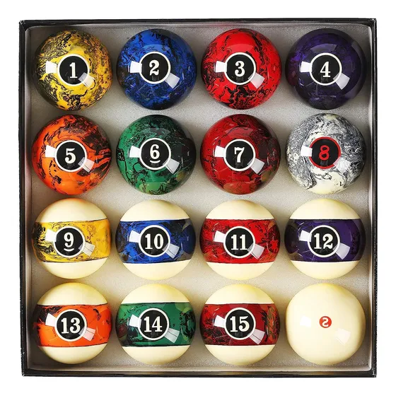 Juego De Bolas De Billar Japer Bees Bolas De Billar Marmo...