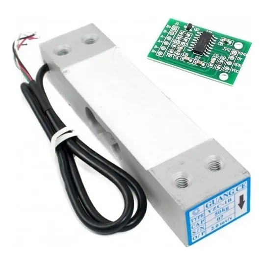 Celda De Carga Sensor 50kg Yzc-1b Aluminio + Hx711 
