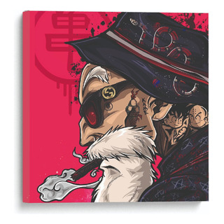 Cuadro Decorativo Canvas Maestro Roshi 30x30cm Cuadro Decorativo Canvas Maestro Roshi 30x30cm