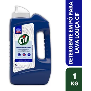 Cif Detergente Em Pó Sabão Maquina Lava Louças Secante 1kg Cif Detergente Em Pó Sabão Maquina Lava Louças Secante 1kg
