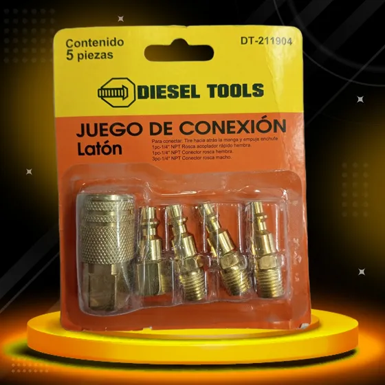 Juego Acoples Conexión 5 Piezas Diesel Tools
