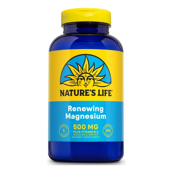 Suplemento De 500 Mg De Magnesio Renovador De Nature's Life