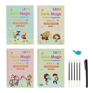 Set De Cuaderno Caligrafia Sank Magic Copy Book Para Niños Set De Cuaderno Caligrafia Sank Magic Copy Book Para Niños