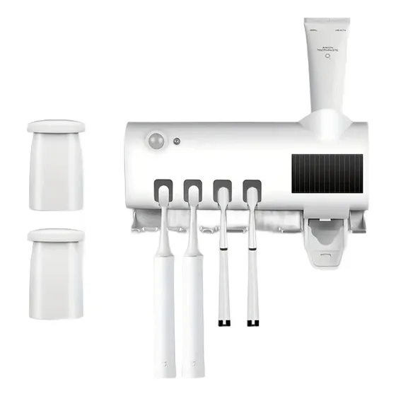  Portacepillos De Dientes 4 Con Dispensador De Crema Dental