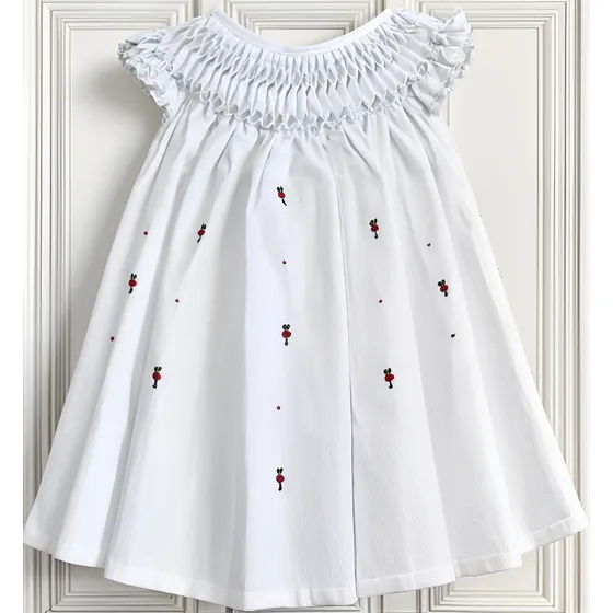Vestido Casinha De Abelha Bebê Midi Algodão Várias Cores