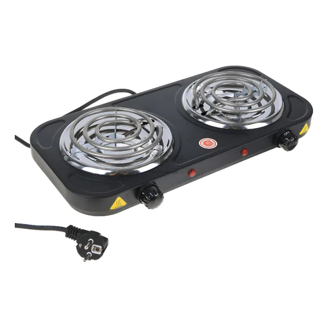 Fogão Cooktop Elétrico 2 Bocas 2500w, Portátil 110v/220v