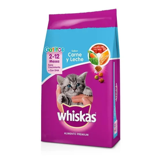 Alimento Para Gato Carne Y Leche  Whiskas 1kg