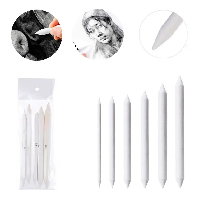 Set 6 Lapices Difuminadores Sombreado Para Arte Dibujo