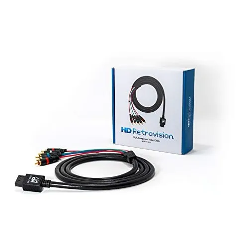 Cabo De Vídeo Componente Hd Retrovision Wii/wii U Premium Yp