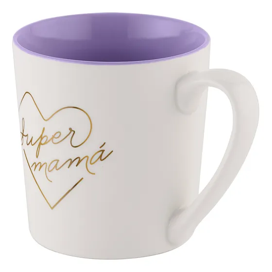 Taza Para Café Grande, Mamá Y Mujer Navidad Luckyly Color Blanco Taza Súper Mamá