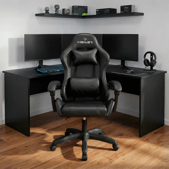Cadeira Gamer Wells Preta Healer