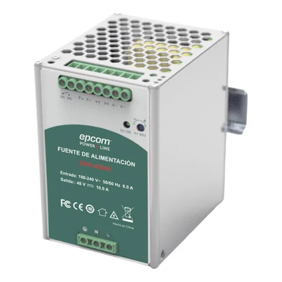 Fuente De Poder 48 Vcc @ 10 A Industrial Función Relay Vcc