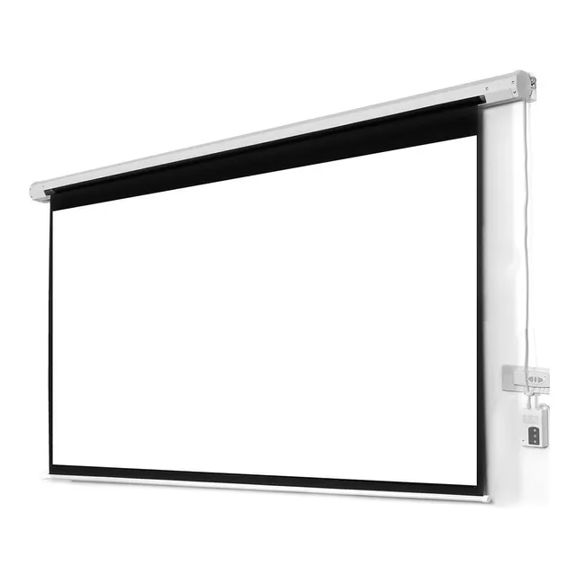 Pantalla Para Proyector Eléctrica De 100 A Control Remoto