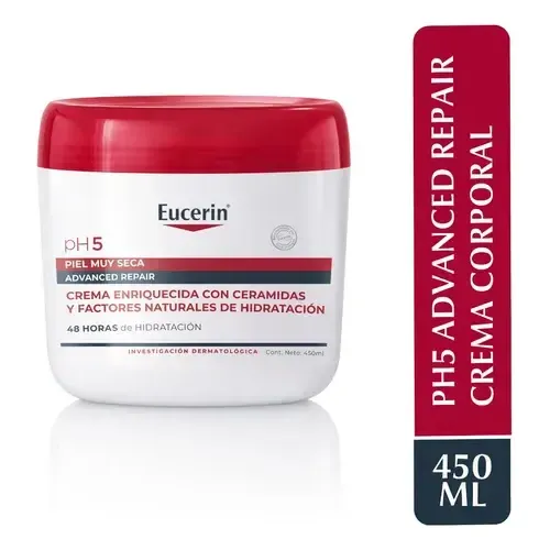 Crema Corporal Eucerin Ph5 Advanced Repair X 450ml Neutra | Cuotas sin interés