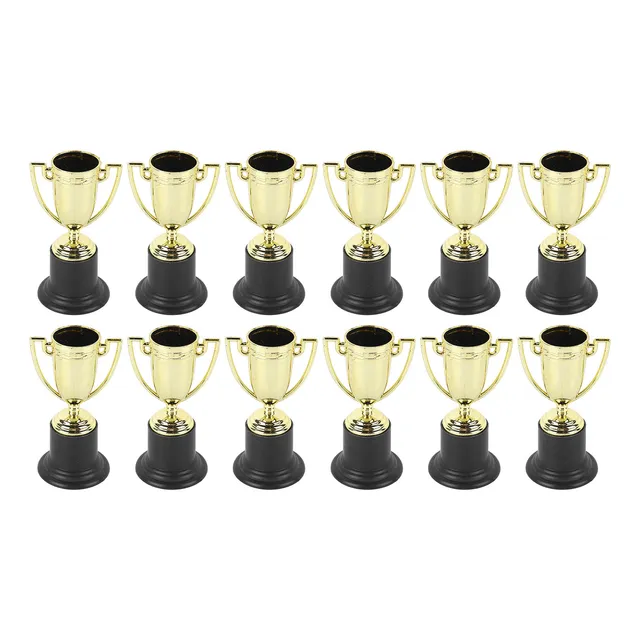 Copa Trofeo Premio Estatuilla Dorada Recuerdo Fiesta 12pzs