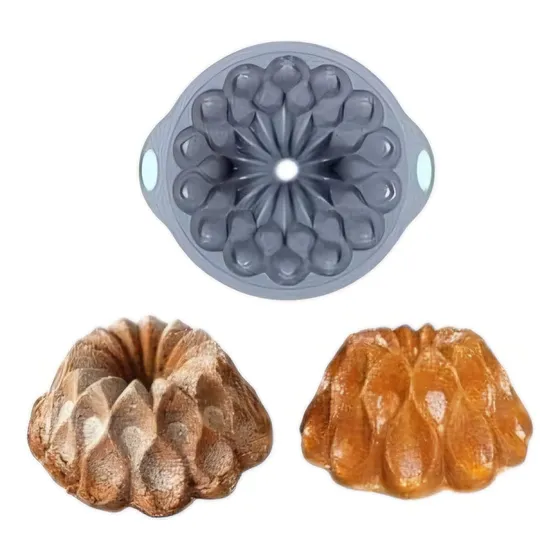 Molde Estriado De Silicona Para Pasteles Y Panes