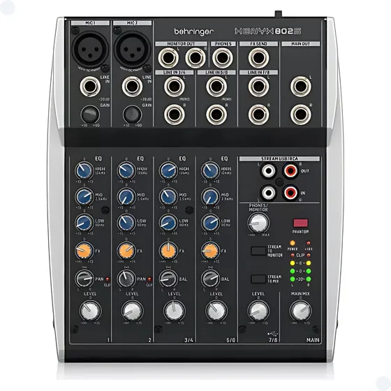 Mesa De Som 8 Canais Profissional Mixer Behringer Xenyx 802s