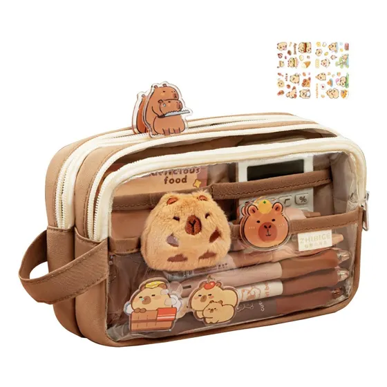 Para Estuche Aesthetic Lapicera Capibara Estuche Papeleria