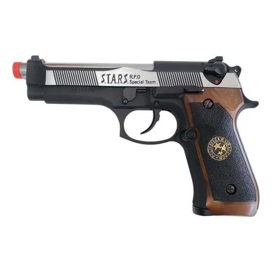Pistol Airsoft Gbb M92  We Biohazard Samurai Edge Two Tone