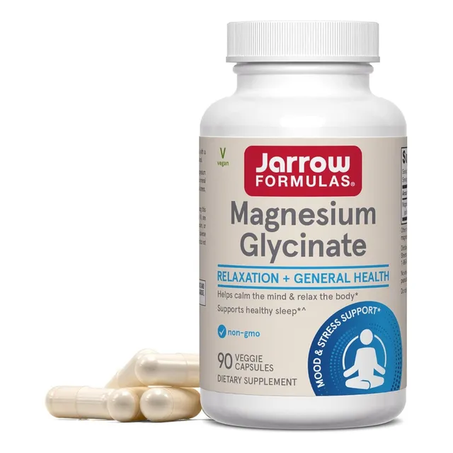Glicinato De Magnesio Jarrow Formulas 90 Cápsulas