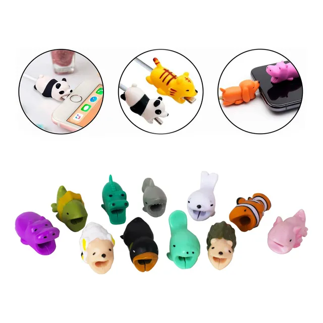 Protector De Cable Celular Animalitos Cargador Micro Usb-c