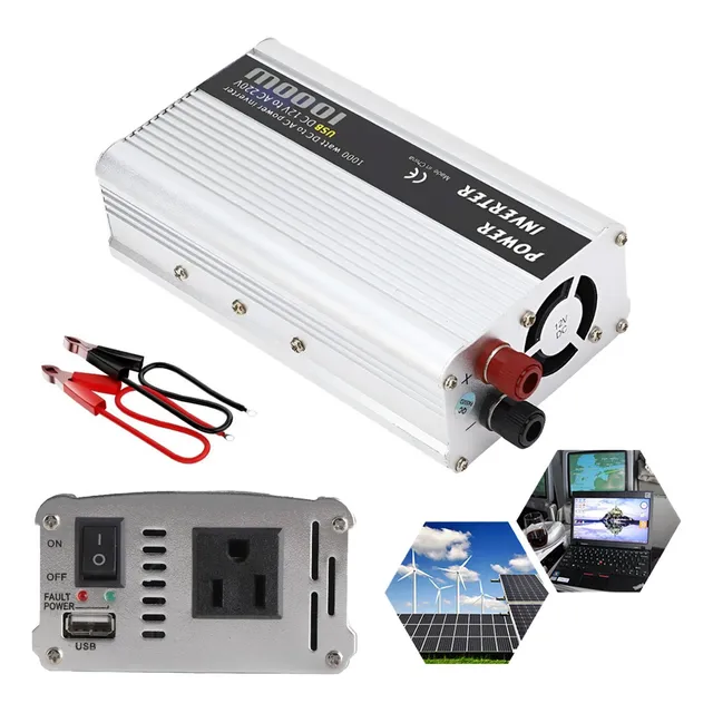 Convertidor De Corriente Auto Para Auto 1000w 12 A 110v