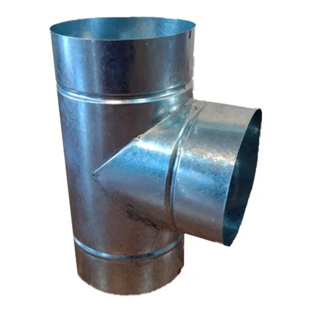 1 Tê 150mm Chapa Galvanizada