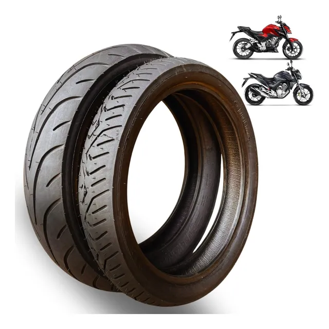 Par Pneus 140/70-17 + 100/80-17 Sport R Cb300 Cb250 Mt03
