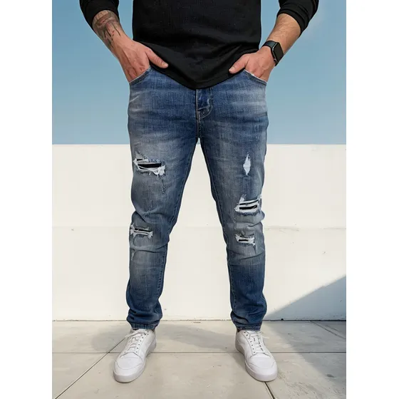  Semi Pitillo En Azul Celeste: Pantalón M.star 