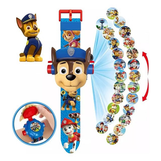 Reloj Proyector Niños 24 Imágenes Paw, Patrol, Chase+embalaj Reloj Proyector Niños 24 Imágenes Paw, Patrol, Chase+embalaj