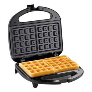 Maquina De Fazer Waffle Antiaderente Preto 220v E 110v Maquina De Fazer Waffle Antiaderente Preto 220v E 110v