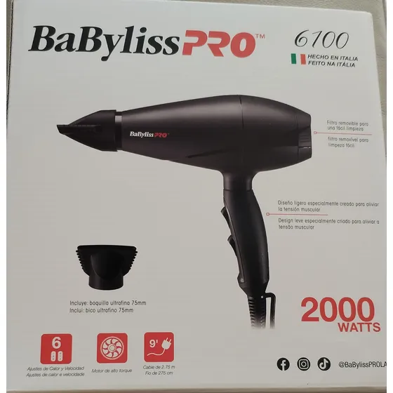 Secador De Cabello Babyliss Pro, Profesional