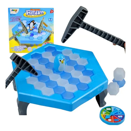 Brinquedo Jogo Pinguim Quebra Gelo Clássico Infantil Grande