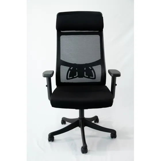 Cadeira Presidente Ultra Comfy E-9024 Syncron Tecido Preto