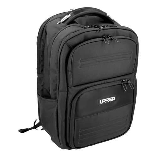 Mochila Porta Laptop Con Respaldo Acolchado Color Negro