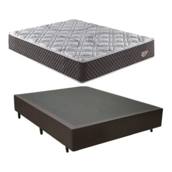 Cama Box Viúva Simples C/ Colchão De Molas Ensacadas 
