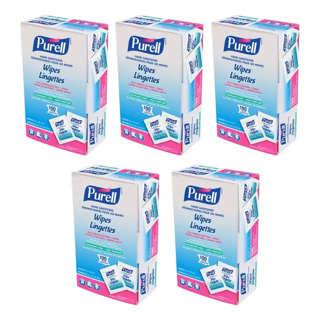 Toallitas Desinfectantes Purell Individuales 500pz / 9022-10