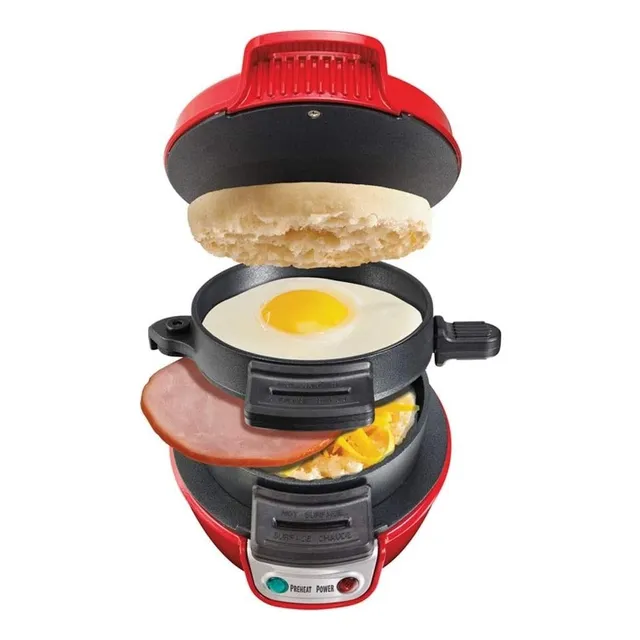 Sandwichería De Desayuno Con Aro Para Cocer Huevos Hamburgue