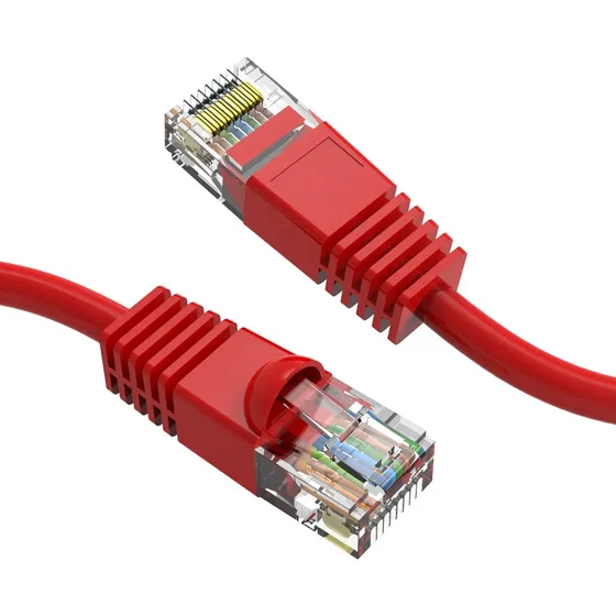 5 Cabl Ethernet Cat 6 8 Pie Arranque Utp Rojo Cable Red Para