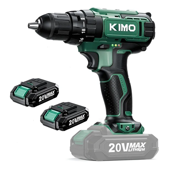Taladro Inalámbrico 2 Baterías 20v 1350rpm 18 Accesorios