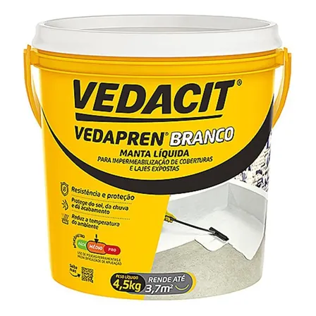 Vedapren Laje Branco Vedacit 4,5kg
