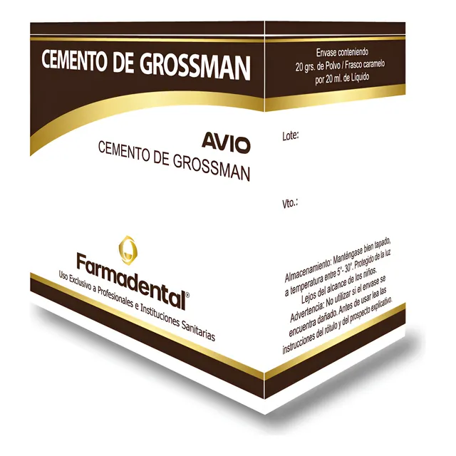 Cemento Grossman Endodóntico, Avío. Farmadental