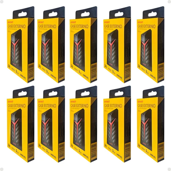 Case De Hd E Ssd Usb 3.0 Compatível Com Pc Note Kit 10 Peças