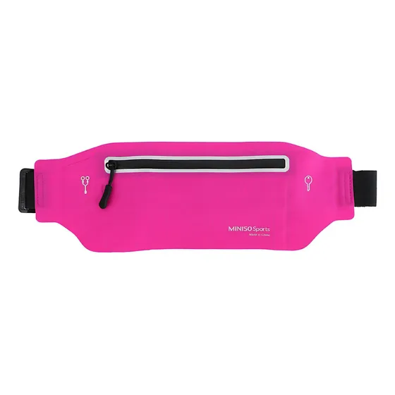 Miniso Cangurera Deportiva Rosa Ajustable 12 X 34 Cm