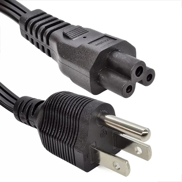 Cable Alambre De Poder Corriente Trebol Plano De 1.5 Metros