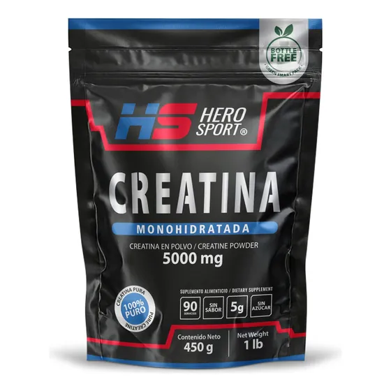 Creatina Mono-hidratada 450gr Hero Sport Sabor Sin Sabor