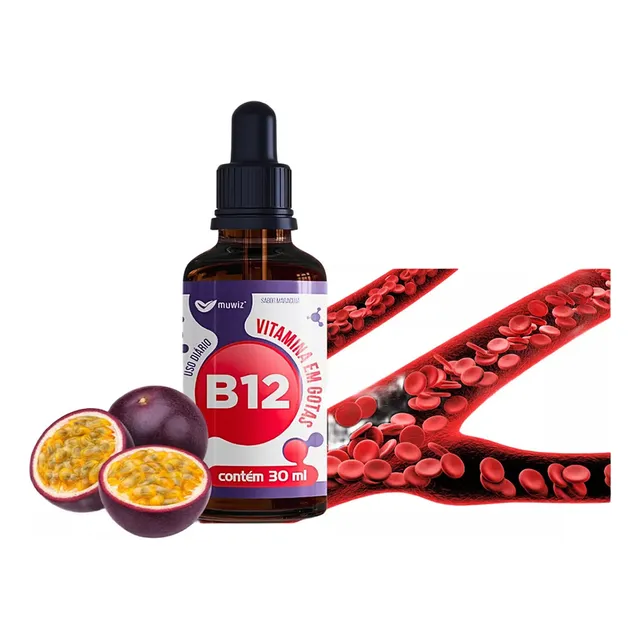 Muwiz Vitamina B12 Gotas 30ml Sabor Maracuyá