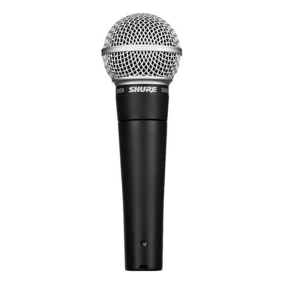 Shure Sm58 Lc Cardioide Profissional Cor Preto