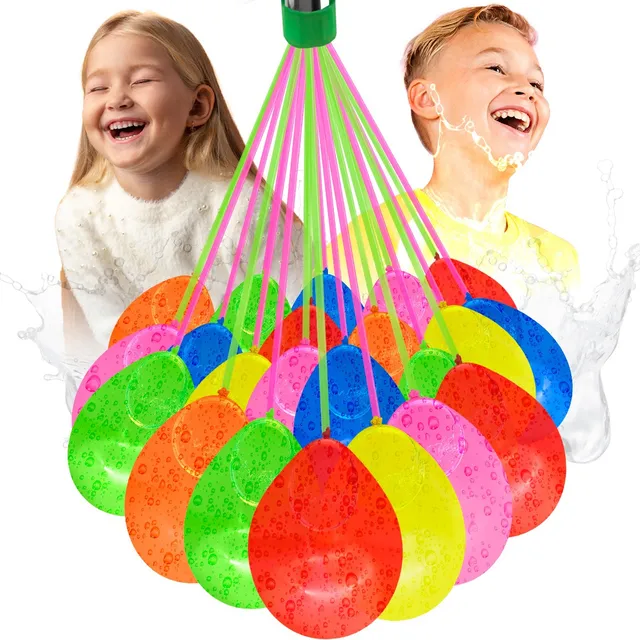 555 Globos Colores Llenado Rápido Agua Bunch Juego Alberca
