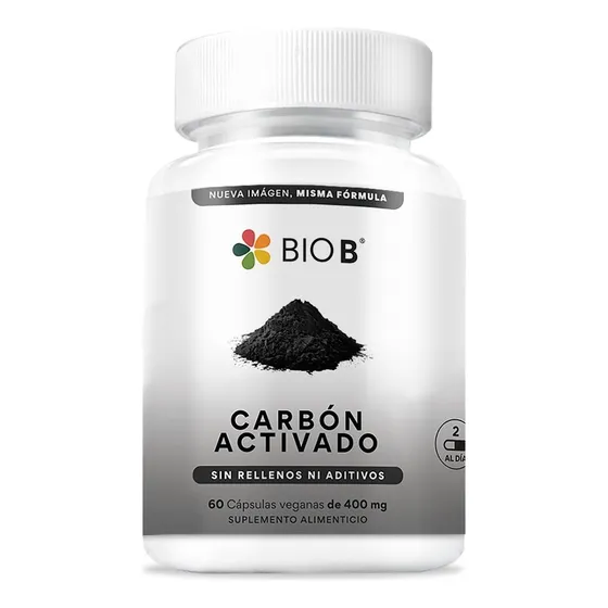 Bio B 60 Cápsulas De Carbón Activado De Coco Sabor N/a